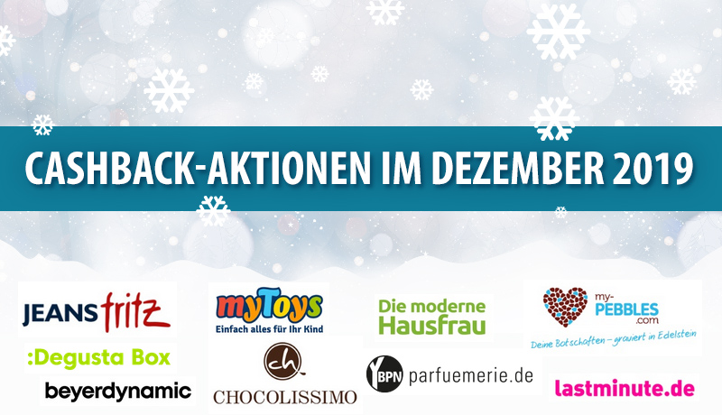 Cashback-Aktionen im Dezember 2019